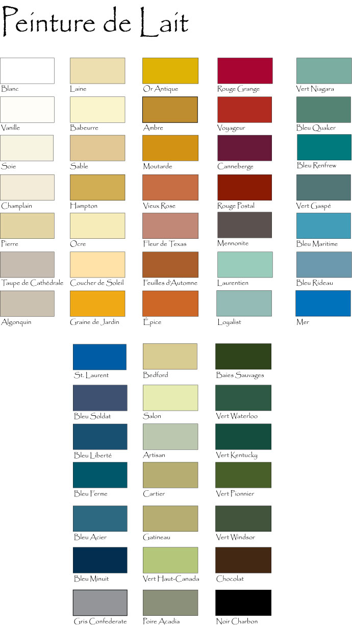 Milk Paint Colours